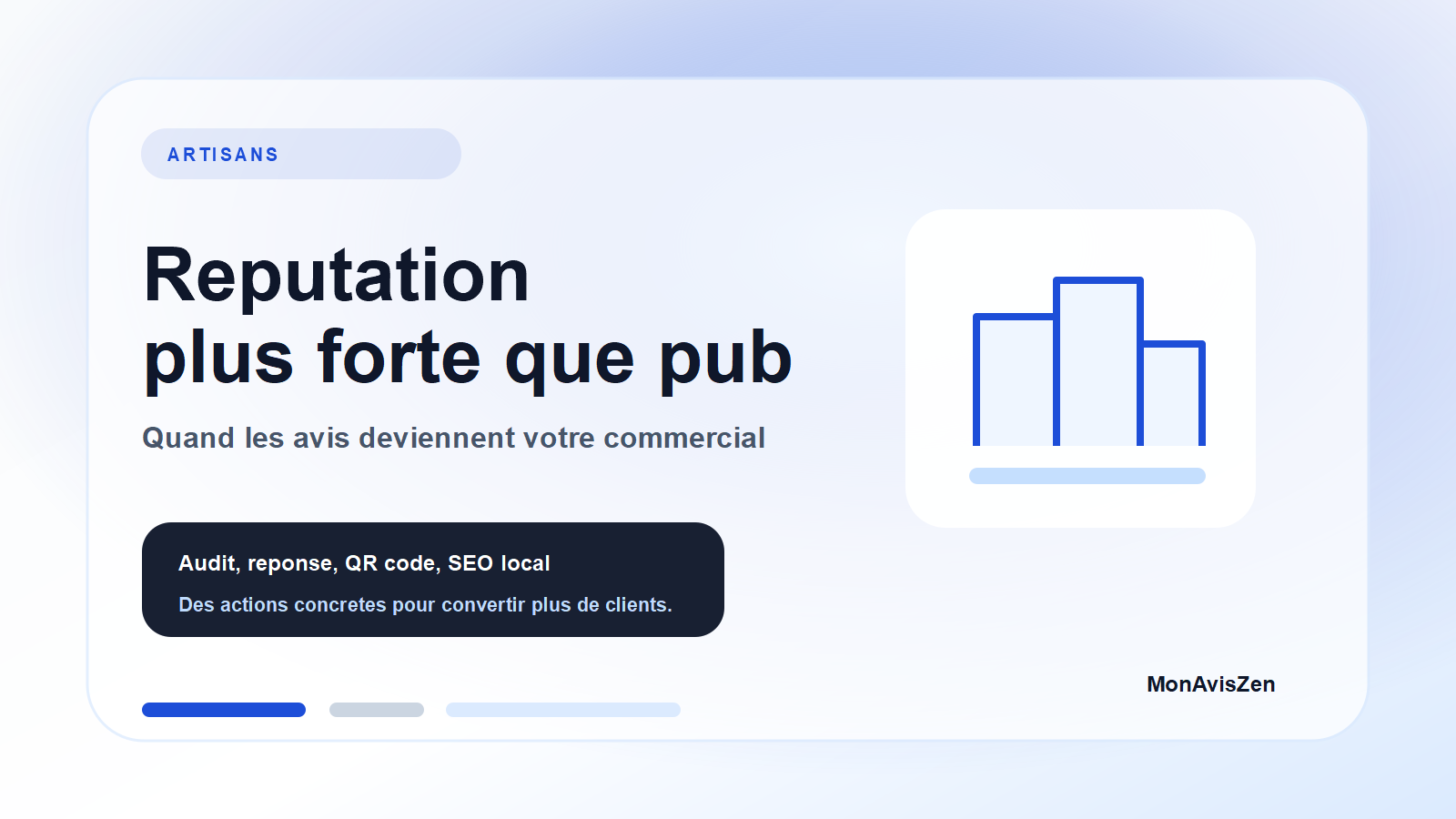 Artisan utilisant les avis clients comme preuve sociale locale
