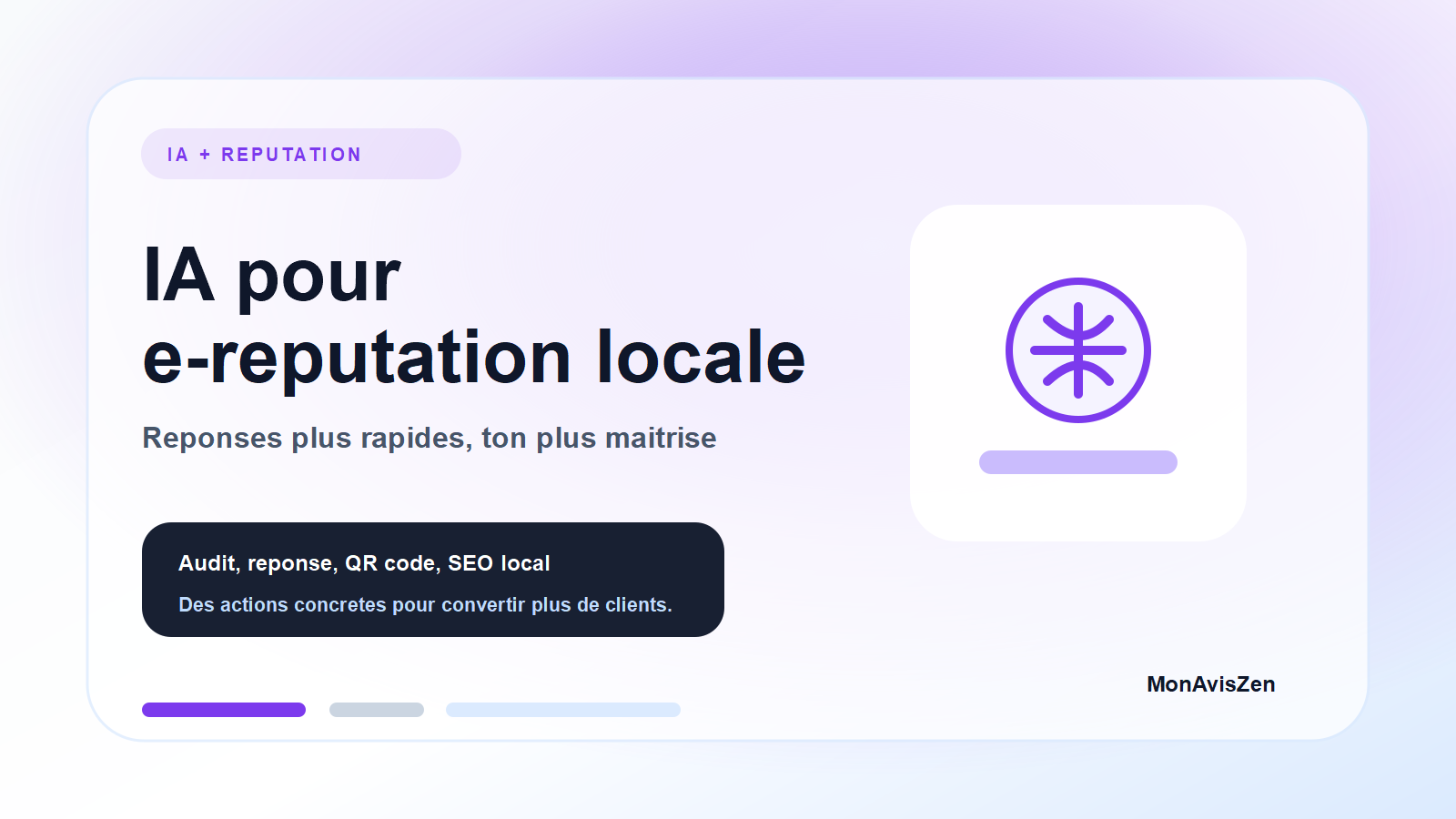 IA pour gérer l'e-réputation locale et les réponses aux avis clients